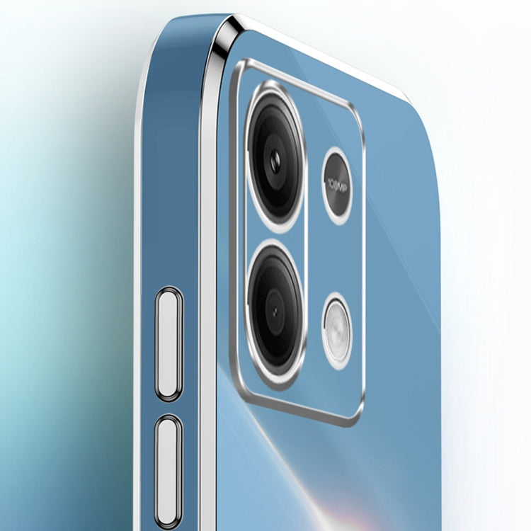 For Xiaomi Redmi Note 13 Pro 4G XINLI Straight Edge 6D Electroplate TPU Phone Case with Ring Holder(Celestial Blue) - Note 13 Pro Cases by XINLI | Online Shopping South Africa | PMC TechLife | Buy Now Pay Later Mobicred