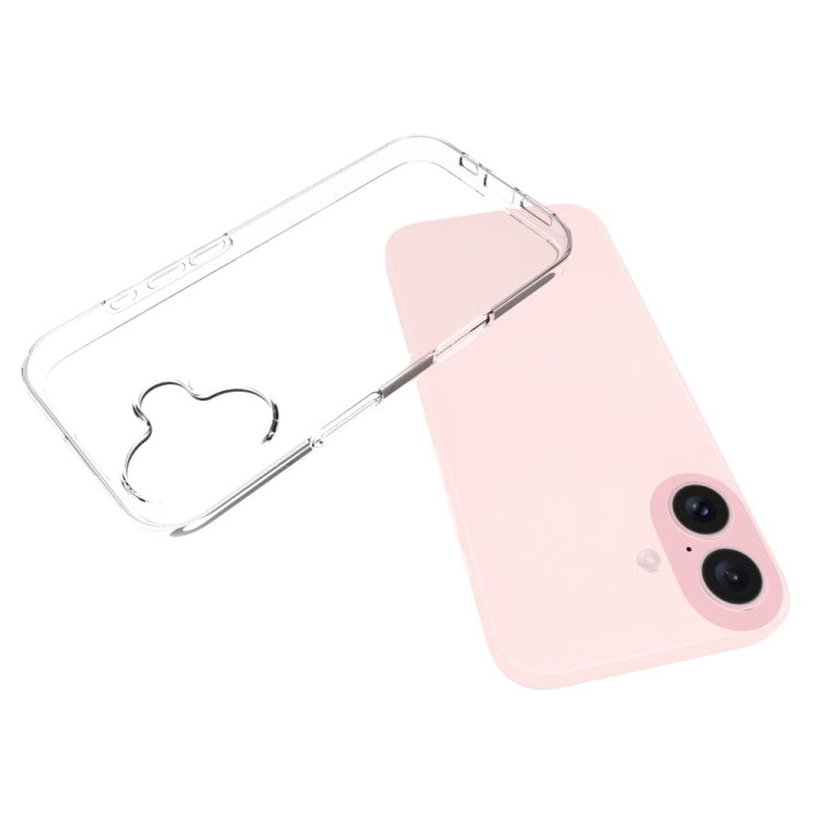 For iPhone 16 Waterproof Texture TPU Phone Case(Transparent) - iPhone 16 Cases by PMC TechLife | Online Shopping South Africa | PMC TechLife | Buy Now Pay Later Mobicred