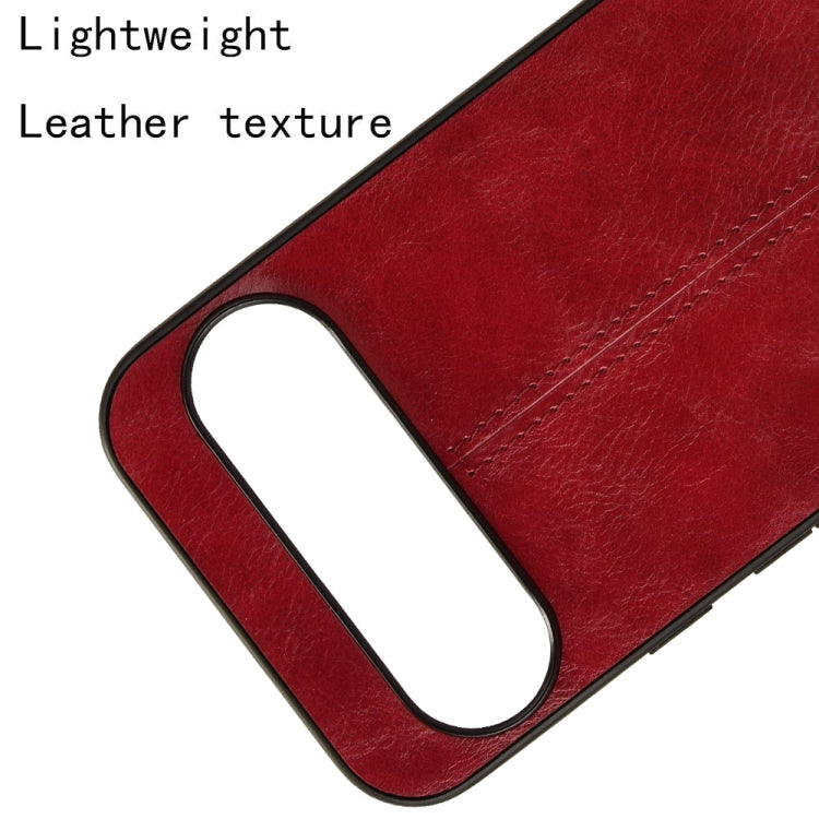 For Google Pixel 9 Sewing Cow Pattern Skin PC + PU + TPU Phone Case(Red) - Google Cases by PMC TechLife | Online Shopping South Africa | PMC TechLife | Buy Now Pay Later Mobicred