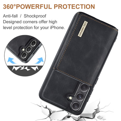 For Samsung Galaxy S24 5G DG.MING M1 Series 3-Fold Multi Card Wallet + Magnetic Phone Case(Black) - Galaxy S24 5G Cases by DG.MING | Online Shopping South Africa | PMC Jewellery | Buy Now Pay Later Mobicred