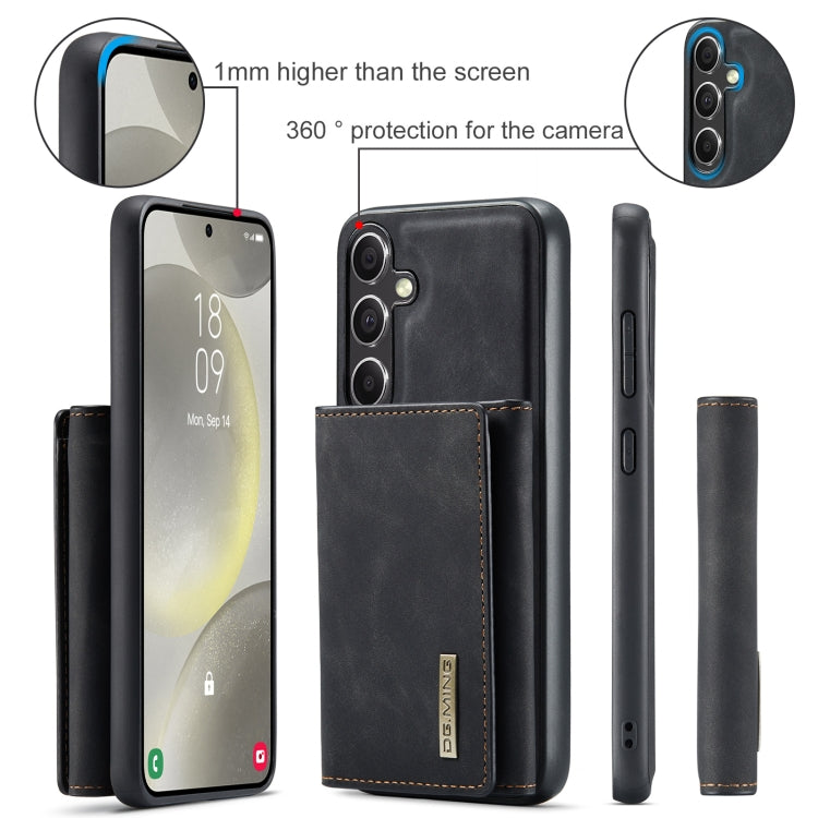 For Samsung Galaxy S24+ 5G DG.MING M1 Series 3-Fold Multi Card Wallet + Magnetic Phone Case(Black) - free shipping - PMC Jewellery - Order now!