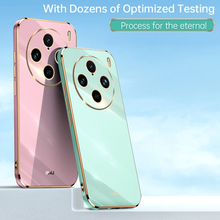 For vivo X100 Pro 5G XINLI Straight Edge 6D Electroplate TPU Phone Case(Celestial Blue) - vivo Cases by XINLI | Online Shopping South Africa | PMC Jewellery | Buy Now Pay Later Mobicred