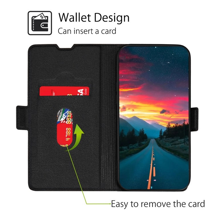 For Huawei Pura 70 Ultra Ultra-thin Voltage Side Buckle Horizontal Flip Leather Phone Case(Black) - Huawei Cases by PMC Jewellery | Online Shopping South Africa | PMC Jewellery | Buy Now Pay Later Mobicred