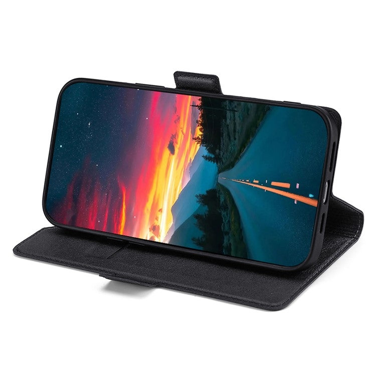 For Huawei Pura 70 Ultra Ultra-thin Voltage Side Buckle Horizontal Flip Leather Phone Case(Black) - Huawei Cases by PMC Jewellery | Online Shopping South Africa | PMC Jewellery | Buy Now Pay Later Mobicred