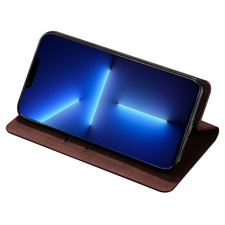 For Infinix Note 40 Pro 4G Skin Feel Magnetic Leather Phone Case(Dark Brown) - Infinix Cases by PMC TechLife | Online Shopping South Africa | PMC TechLife | Buy Now Pay Later Mobicred