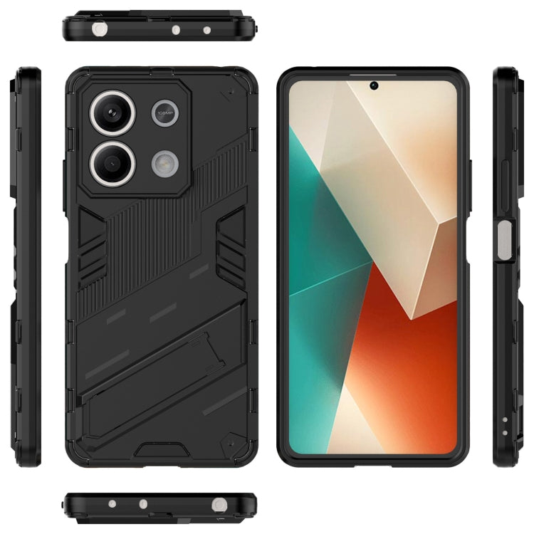 For Xiaomi Redmi Note 13 Punk Armor 2 in 1 PC + TPU Phone Case(Black) - Note 13 Cases by PMC TechLife | Online Shopping South Africa | PMC TechLife | Buy Now Pay Later Mobicred