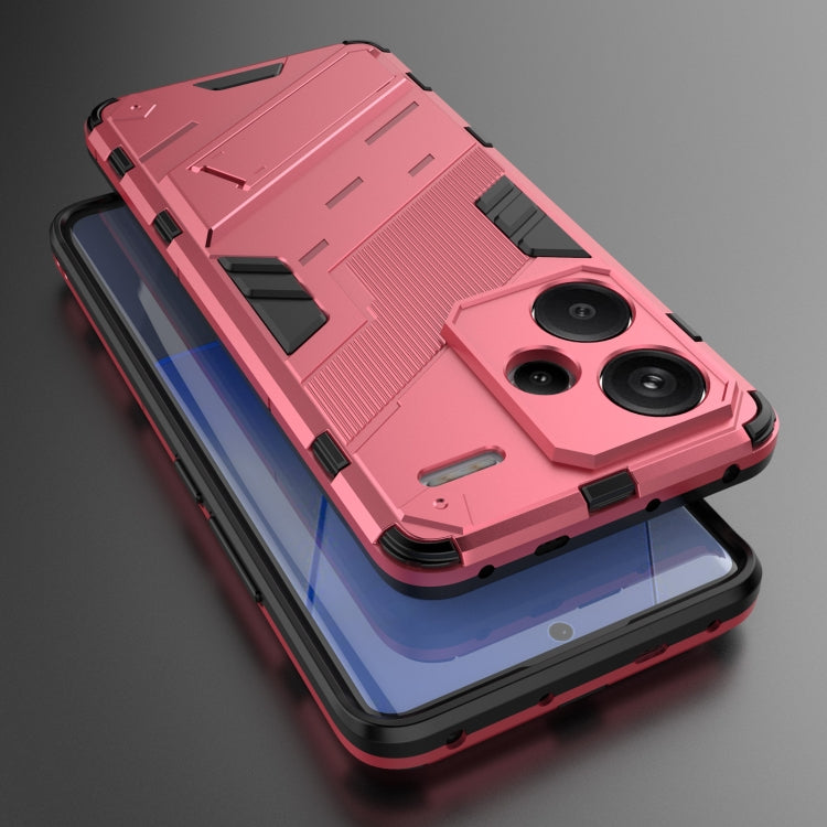For Xiaomi Redmi Note 13 Pro Punk Armor 2 in 1 PC + TPU Phone Case(Light Red) - Note 13 Pro Cases by PMC TechLife | Online Shopping South Africa | PMC TechLife | Buy Now Pay Later Mobicred