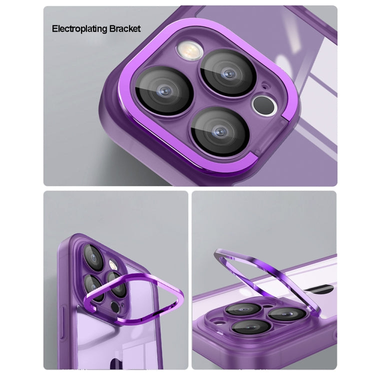 For iPhone 15 Plus Invisible Lens Bracket Matte Transparent MagSafe Phone Case(Pink) - iPhone 15 Plus Cases by PMC TechLife | Online Shopping South Africa | PMC TechLife