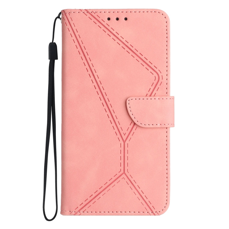 For Motorola Moto G52J Stitching Embossed Leather Phone Case(Pink) - free shipping - PMC TechLife - Order now!
