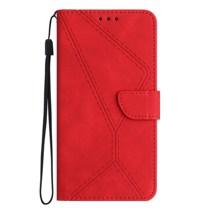 For Motorola Moto G Power 5G 2024 Stitching Embossed Leather Phone Case(Red) - Motorola Cases by PMC Jewellery | Online Shopping South Africa | PMC Jewellery | Buy Now Pay Later Mobicred