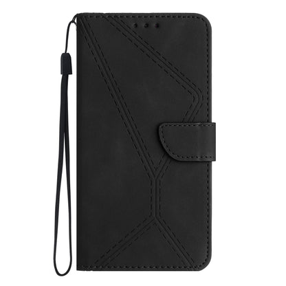 For Motorola Moto G Power 5G 2024 Stitching Embossed Leather Phone Case(Black) - Motorola Cases by PMC Jewellery | Online Shopping South Africa | PMC Jewellery | Buy Now Pay Later Mobicred