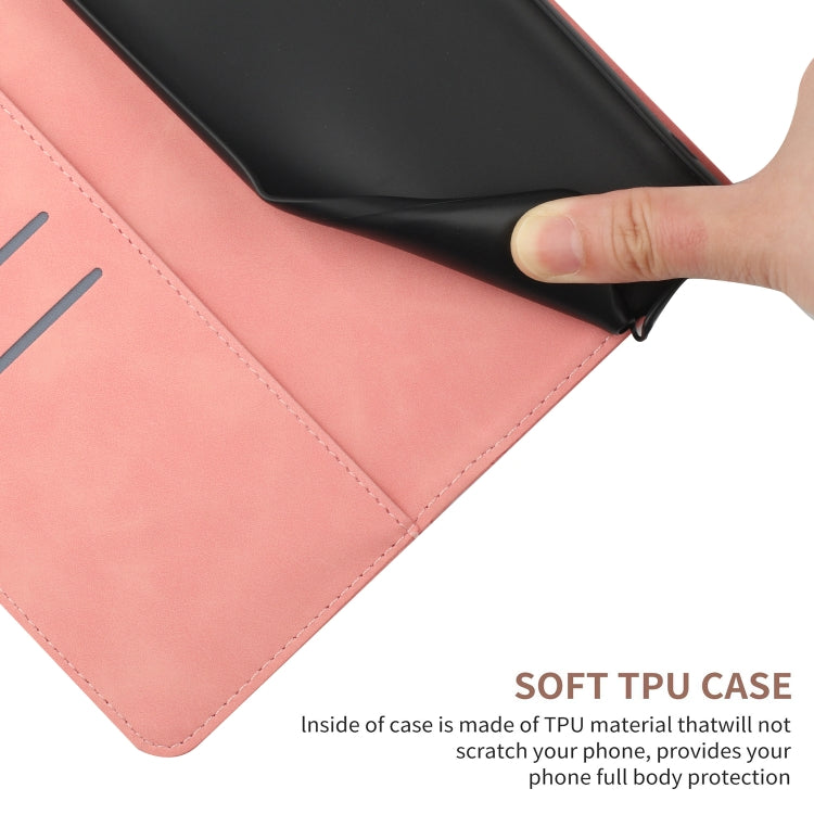 For Motorola Moto E14 Stitching Embossed Leather Phone Case(Pink) - free shipping - PMC TechLife - Order now!