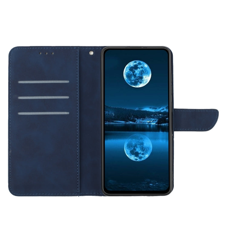 For Motorola Moto E14 Stitching Embossed Leather Phone Case(Blue) - free shipping - PMC TechLife - Order now!