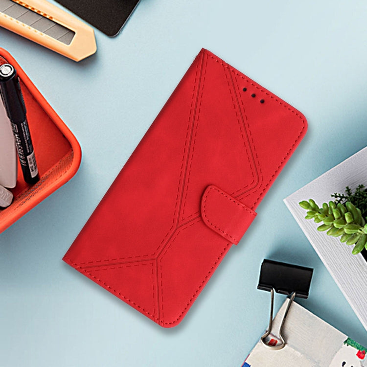 For Motorola Edge 50 5G Stitching Embossed Leather Phone Case(Red) - free shipping - PMC TechLife - Order now!