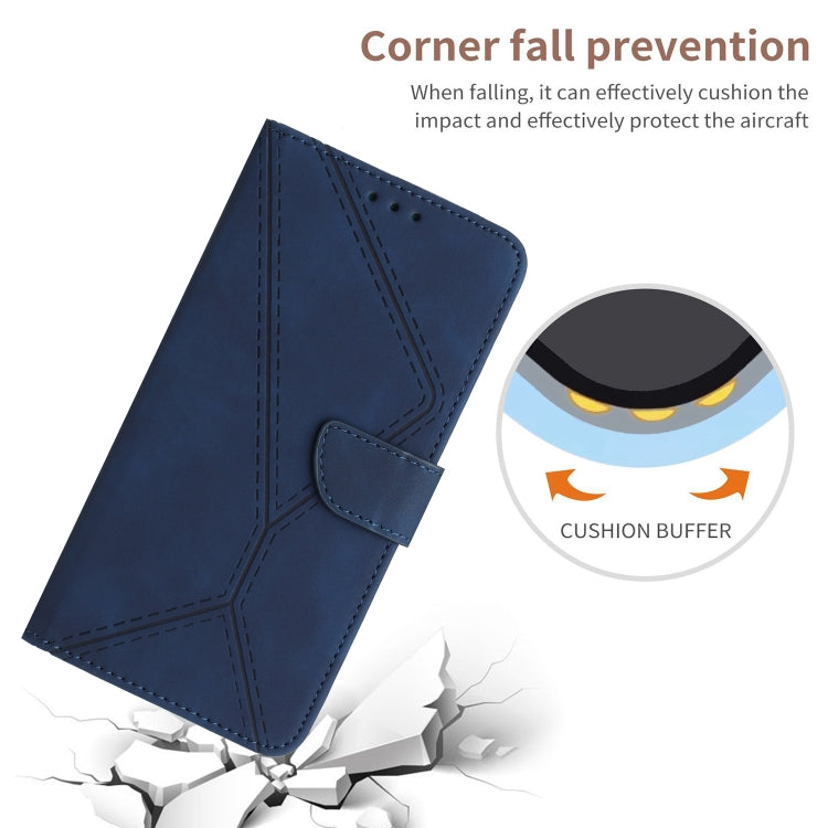 For Motorola Edge 5G 2024 Stitching Embossed Leather Phone Case(Blue) - Motorola Cases by PMC Jewellery | Online Shopping South Africa | PMC Jewellery | Buy Now Pay Later Mobicred