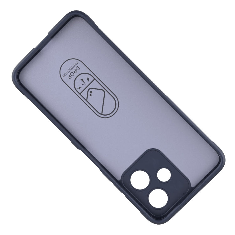 For Xiaomi Redmi 12 5G Magic Shield TPU + Flannel Phone Case(Black) - Xiaomi Cases by PMC TechLife | Online Shopping South Africa | PMC TechLife | Buy Now Pay Later Mobicred