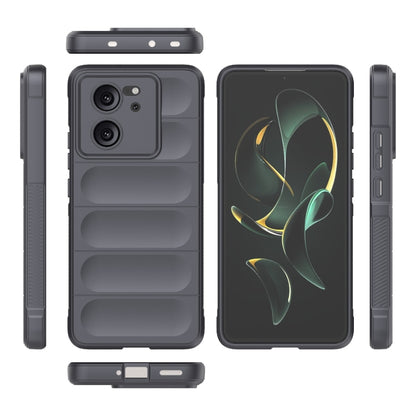 For Xiaomi Redmi K60 Ultra Magic Shield TPU + Flannel Phone Case(Dark Grey) - Redmi K60 Ultra Cases by PMC Jewellery | Online Shopping South Africa | PMC Jewellery | Buy Now Pay Later Mobicred