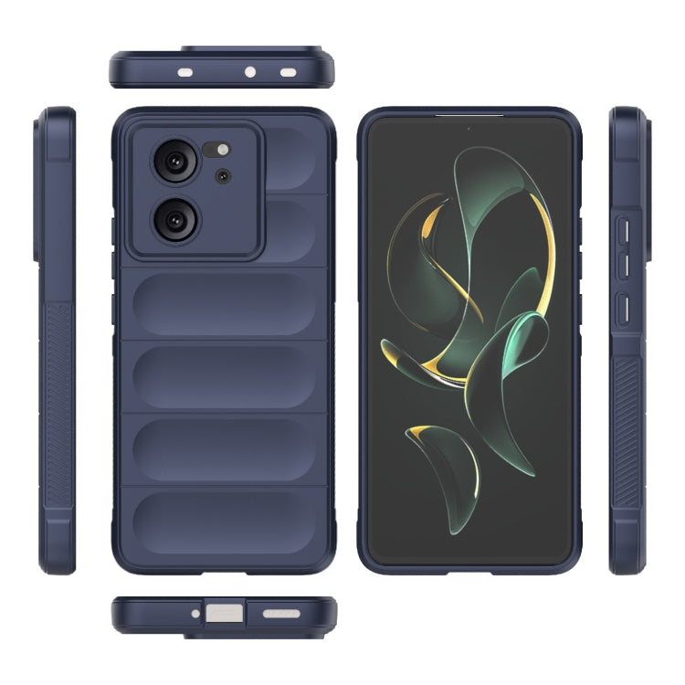 For Xiaomi Redmi K60 Ultra Magic Shield TPU + Flannel Phone Case(Dark Blue) - Redmi K60 Ultra Cases by PMC Jewellery | Online Shopping South Africa | PMC Jewellery | Buy Now Pay Later Mobicred