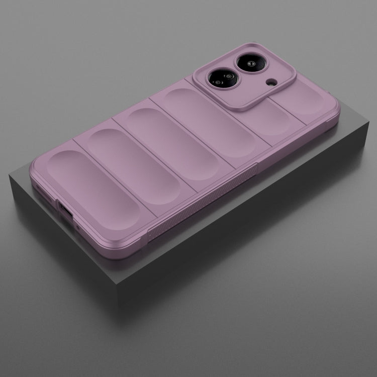 For Xiaomi Redmi 13C 4G Global Magic Shield TPU + Flannel Phone Case(Purple) - 13C Cases by PMC TechLife | Online Shopping South Africa | PMC TechLife | Buy Now Pay Later Mobicred