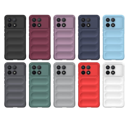 For Xiaomi Redmi K70 / K70 Pro 5G Magic Shield TPU + Flannel Phone Case(Dark Grey) - K70 Pro Cases by PMC Jewellery | Online Shopping South Africa | PMC Jewellery | Buy Now Pay Later Mobicred