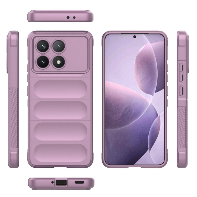 For Xiaomi Redmi K70 / K70 Pro 5G Magic Shield TPU + Flannel Phone Case(Purple) - K70 Pro Cases by PMC TechLife | Online Shopping South Africa | PMC TechLife | Buy Now Pay Later Mobicred