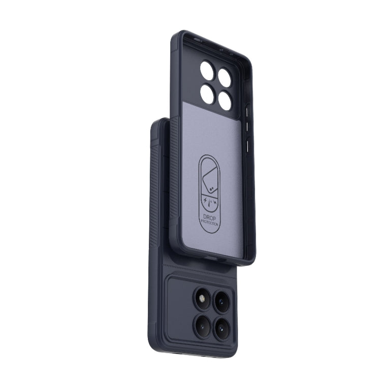 For Xiaomi Redmi K70E 5G Magic Shield TPU + Flannel Phone Case(Grey) - K70E Cases by PMC TechLife | Online Shopping South Africa | PMC TechLife | Buy Now Pay Later Mobicred
