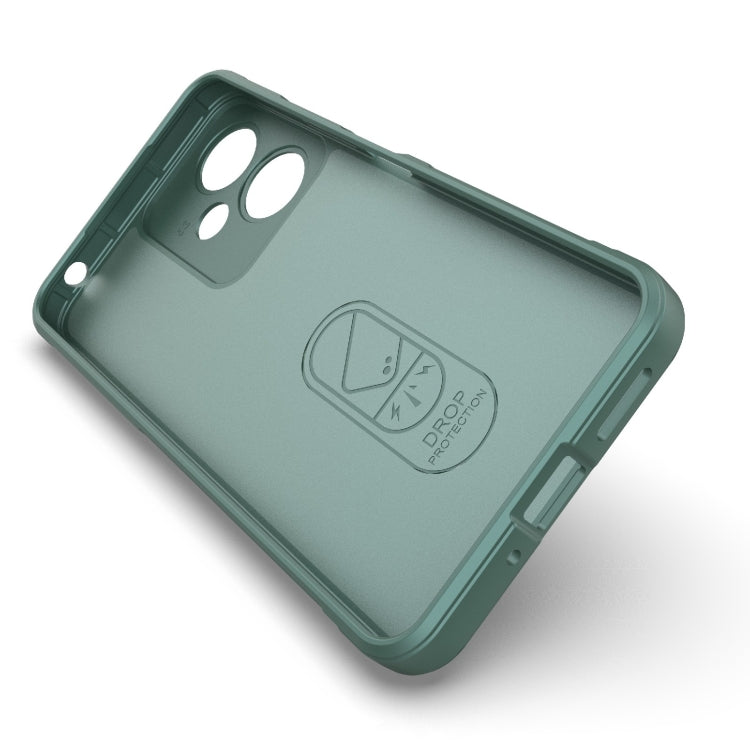 For Xiaomi Redmi 13C 5G Magic Shield TPU + Flannel Phone Case(Black) - 13C Cases by PMC TechLife | Online Shopping South Africa | PMC TechLife | Buy Now Pay Later Mobicred