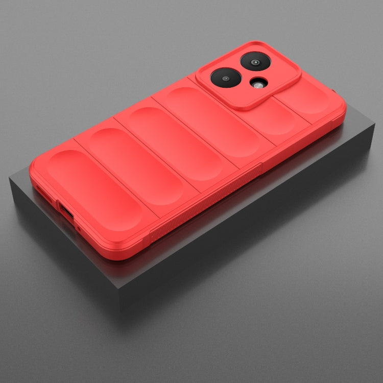 For Xiaomi Redmi 13C 5G Magic Shield TPU + Flannel Phone Case(Red) - 13C Cases by PMC TechLife | Online Shopping South Africa | PMC TechLife | Buy Now Pay Later Mobicred