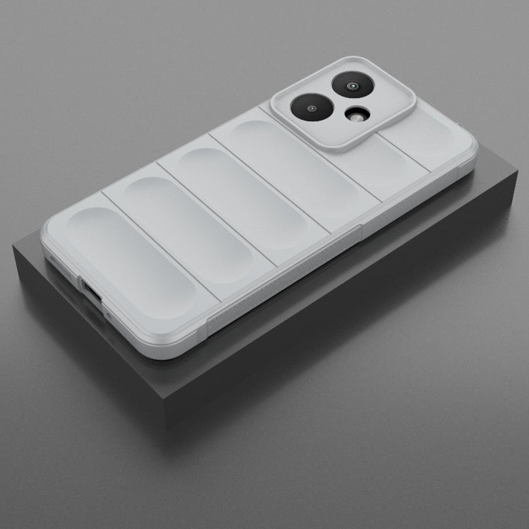 For Xiaomi Redmi 13C 5G Magic Shield TPU + Flannel Phone Case(Grey) - 13C Cases by PMC TechLife | Online Shopping South Africa | PMC TechLife | Buy Now Pay Later Mobicred