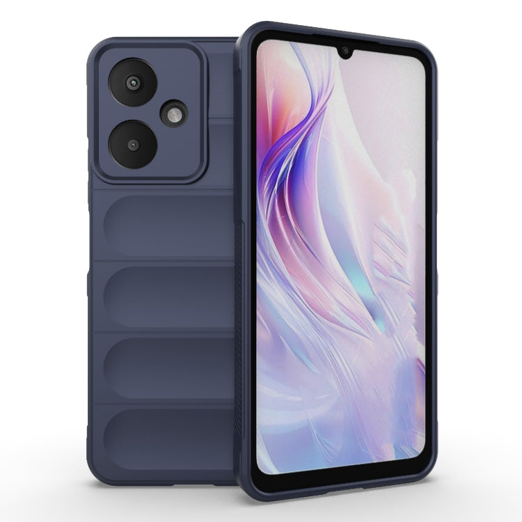 For Xiaomi Redmi 13C 5G Magic Shield TPU + Flannel Phone Case(Dark Blue) - 13C Cases by PMC TechLife | Online Shopping South Africa | PMC TechLife | Buy Now Pay Later Mobicred