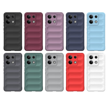 For Xiaomi Redmi Note 13 4G Global Magic Shield TPU + Flannel Phone Case(Grey) - Note 13 Cases by PMC Jewellery | Online Shopping South Africa | PMC Jewellery | Buy Now Pay Later Mobicred