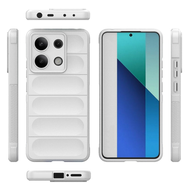 For Xiaomi Redmi Note 13 4G Global Magic Shield TPU + Flannel Phone Case(White) - free shipping - PMC TechLife - Order now!