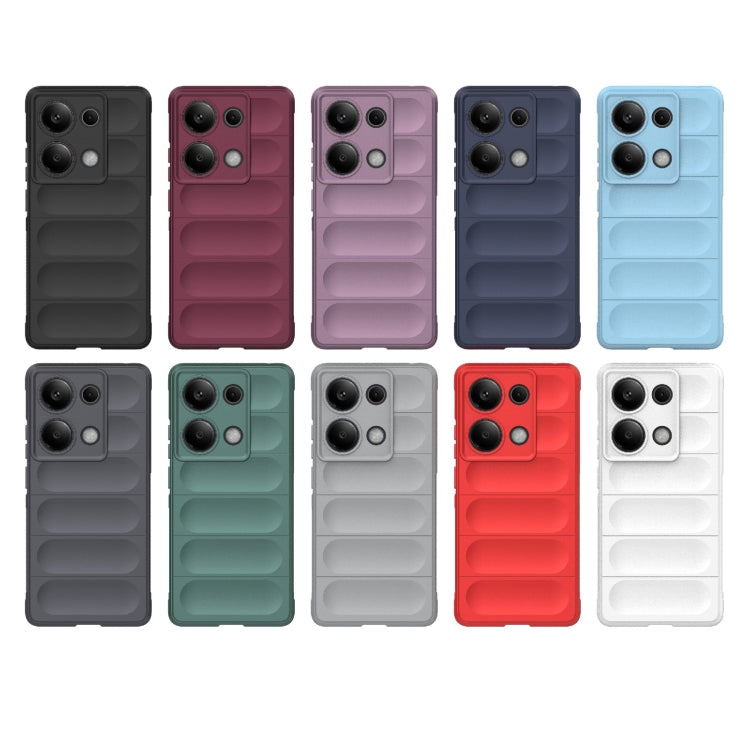 For Xiaomi Redmi Note 13 Pro 4G Global Magic Shield TPU + Flannel Phone Case(Black) - Note 13 Pro Cases by PMC TechLife | Online Shopping South Africa | PMC TechLife | Buy Now Pay Later Mobicred