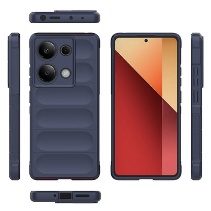 For Xiaomi Redmi Note 13 Pro 4G Global Magic Shield TPU + Flannel Phone Case(Dark Blue) - Note 13 Pro Cases by PMC Jewellery | Online Shopping South Africa | PMC Jewellery | Buy Now Pay Later Mobicred