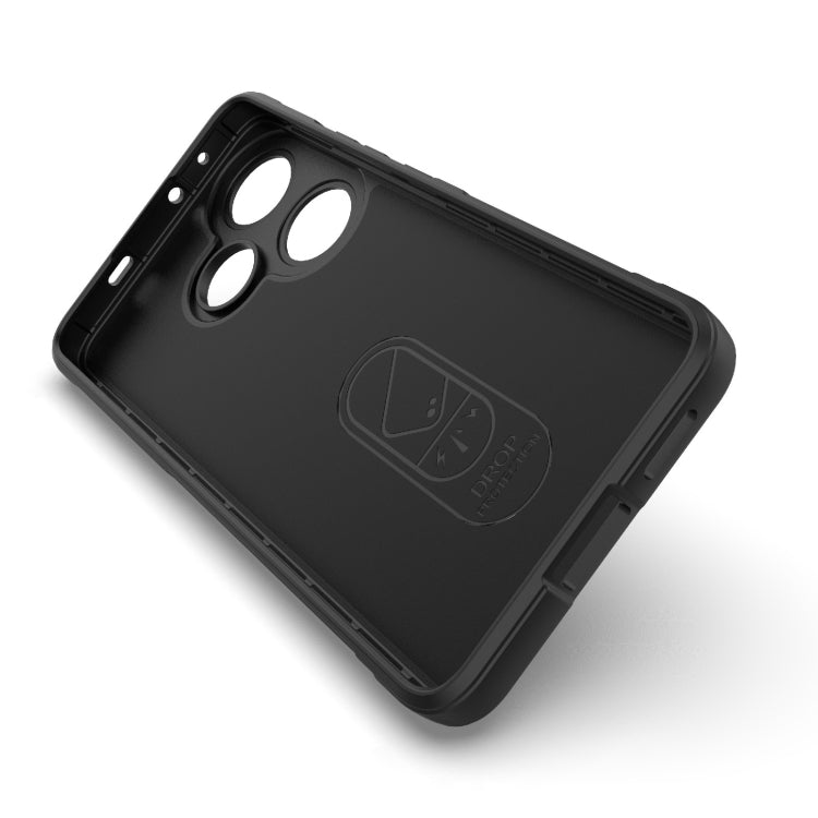 For Xiaomi Redmi Turbo 3 5G Magic Shield TPU + Flannel Phone Case(Light Blue) - Xiaomi Cases by PMC TechLife | Online Shopping South Africa | PMC TechLife | Buy Now Pay Later Mobicred