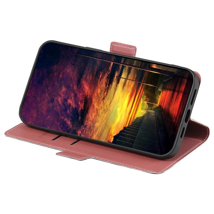 For Huawei Pura 70 5G Twill Texture Side Button Leather Phone Case(Pink) - Huawei Cases by PMC Jewellery | Online Shopping South Africa | PMC Jewellery | Buy Now Pay Later Mobicred
