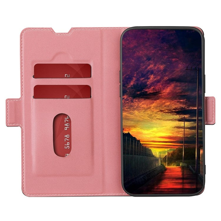 For Huawei Pura 70 Pro / 70 Pro+ 5G Twill Texture Side Button Leather Phone Case(Pink) - Huawei Cases by PMC Jewellery | Online Shopping South Africa | PMC Jewellery | Buy Now Pay Later Mobicred