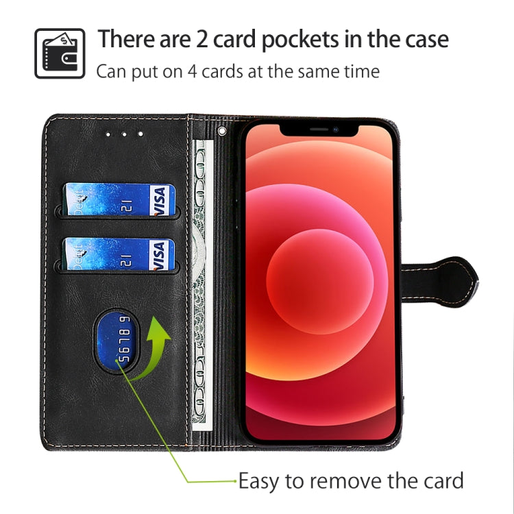 For Infinix Note 40 Pro 4G Skin Feel Magnetic Buckle Leather Phone Case(Black) - Infinix Cases by PMC TechLife | Online Shopping South Africa | PMC TechLife | Buy Now Pay Later Mobicred