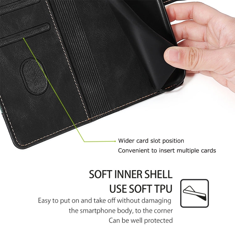For Infinix Note 40 Pro 4G Skin Feel Magnetic Buckle Leather Phone Case(Black) - Infinix Cases by PMC TechLife | Online Shopping South Africa | PMC TechLife | Buy Now Pay Later Mobicred