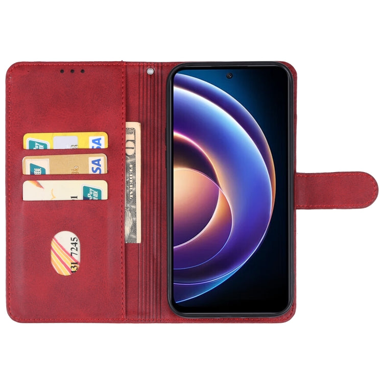 For Xiaomi Redmi 12 5G Leather Phone Case(Red) - Xiaomi Cases by PMC TechLife | Online Shopping South Africa | PMC TechLife | Buy Now Pay Later Mobicred