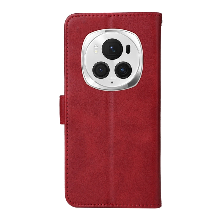 For Honor Magic6 Pro Classic Calf Texture Flip Leather Phone Case(Red) - Honor Cases by PMC Jewellery | Online Shopping South Africa | PMC Jewellery | Buy Now Pay Later Mobicred