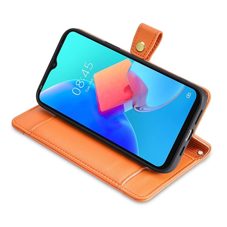 For Honor Magic6 5G Sheep Texture Cross-body Zipper Wallet Leather Phone Case(Orange) - Honor Cases by PMC TechLife | Online Shopping South Africa | PMC TechLife | Buy Now Pay Later Mobicred