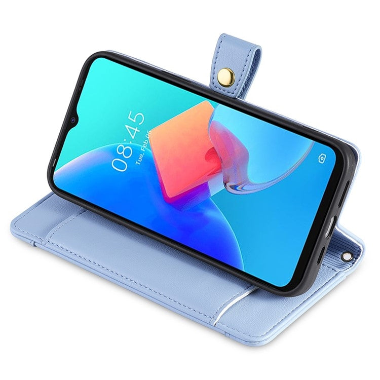 For OnePlus Ace 3V 5G Sheep Texture Cross-body Zipper Wallet Leather Phone Case(Blue) - OnePlus Cases by PMC TechLife | Online Shopping South Africa | PMC TechLife | Buy Now Pay Later Mobicred