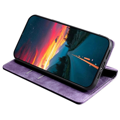 For Huawei Pura 70 RFID Anti-theft Brush Magnetic Leather Phone Case(Purple) - Huawei Cases by PMC Jewellery | Online Shopping South Africa | PMC Jewellery | Buy Now Pay Later Mobicred