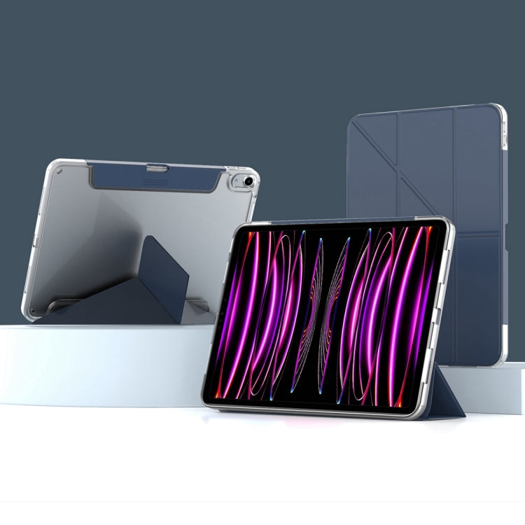 For iPad Pro 11 2022 / 2021 / 2020 Mutural Deformation Stand Smart Leather Tablet Case(Dark Blue) - free shipping - PMc TechLife - Order now!