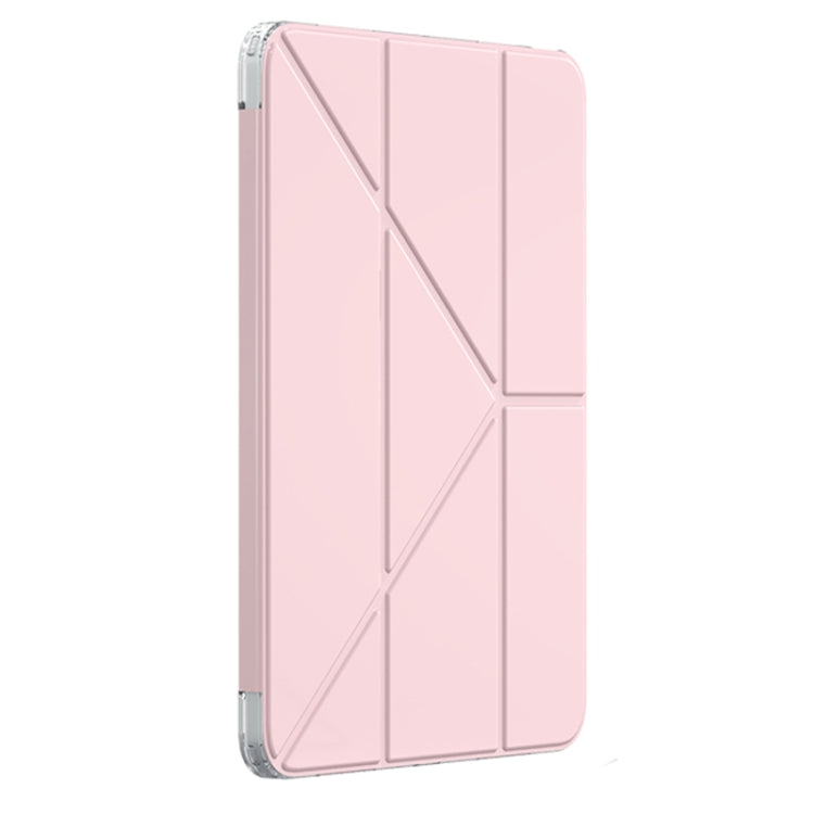 For iPad Air 13 2025 / 2024 Mutural Deformation Stand Smart Leather Tablet Case(Pink) - free shipping - PMC TechLife - Order now!