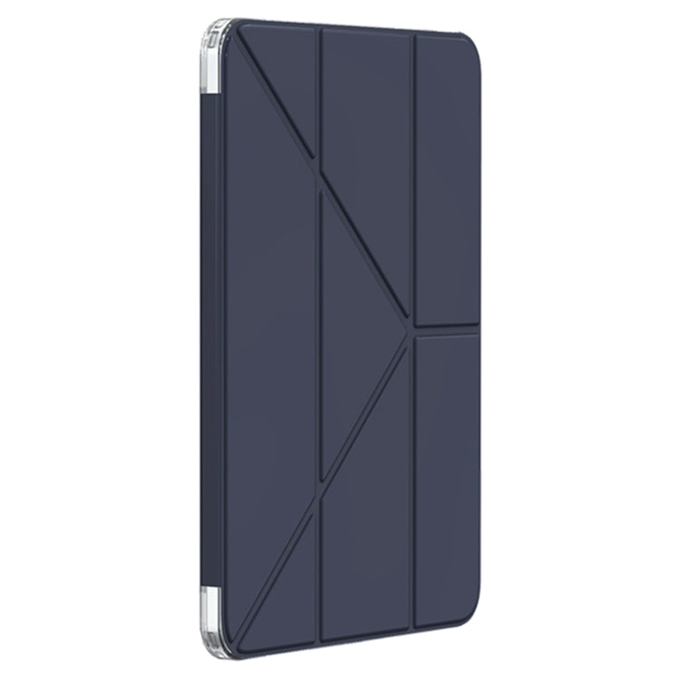 For iPad Pro 11 2024 Mutural Deformation Stand Smart Leather Tablet Case(Dark Blue) - iPad Pro 11 2024 Cases by Mutural | Online Shopping South Africa | PMC Jewellery | Buy Now Pay Later Mobicred