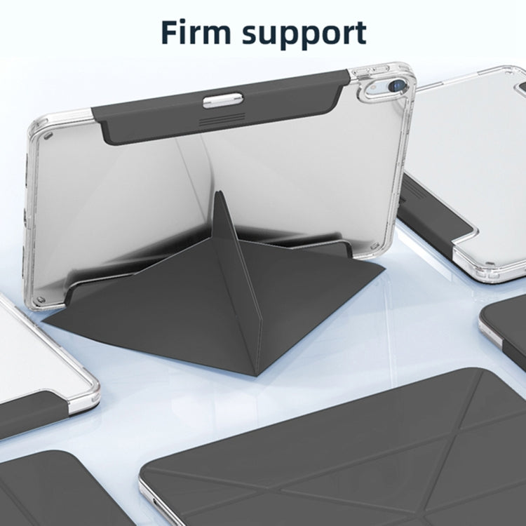 For iPad Air 11 2025 / 2024 Mutural Deformation Stand Smart Leather Tablet Case(Grey) - free shipping - PMC TechLife - Order now!