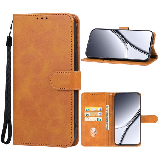 For Realme GT5 Pro Leather Phone Case(Brown) - GT5 Pro Cases by PMC Jewellery | Online Shopping South Africa | PMC Jewellery | Buy Now Pay Later Mobicred