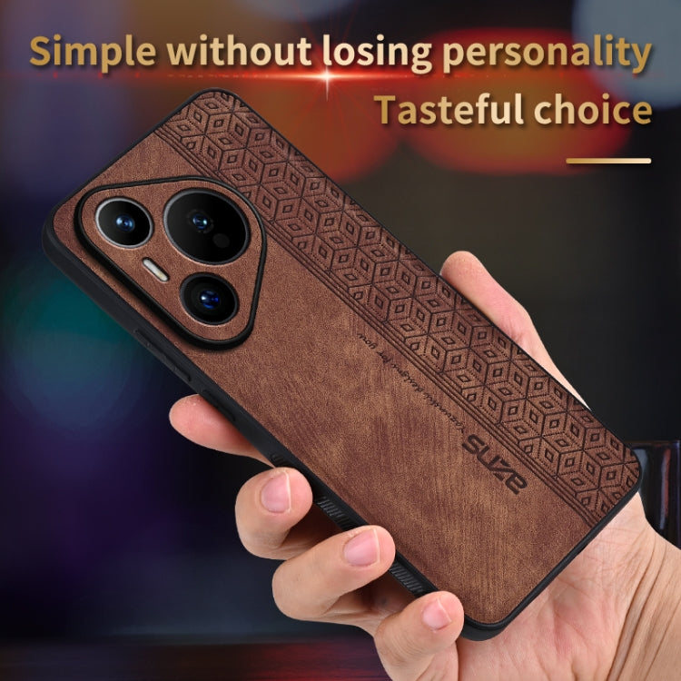 For Huawei Pura 70 AZNS 3D Embossed Skin Feel Phone Case(Black) - Huawei Cases by AZNS | Online Shopping South Africa | PMC Jewellery | Buy Now Pay Later Mobicred